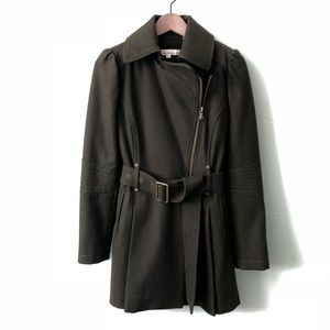 Kenneth Cole wool belted coat